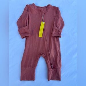 Cozy Kids Footie in Warm Rust